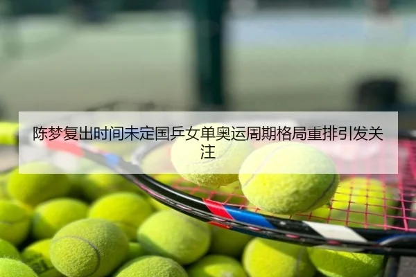陈梦复出时间未定国乒女单奥运周期格局重排引发关注